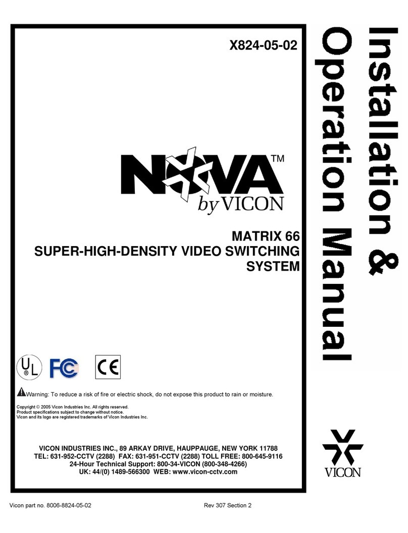 Nova MATRIX 66 Installation & operation manual