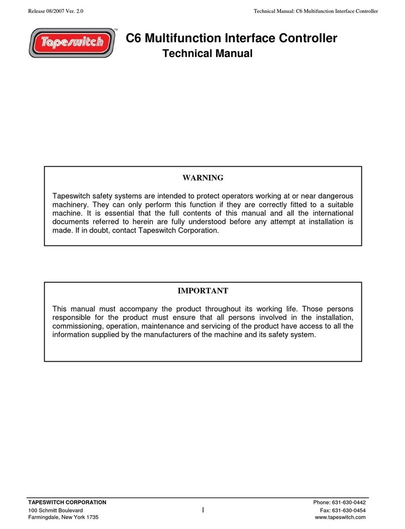 Tapeswitch C6 Technical manual