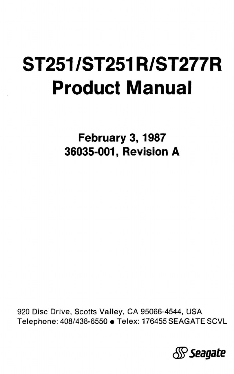 Seagate ST251R User manual