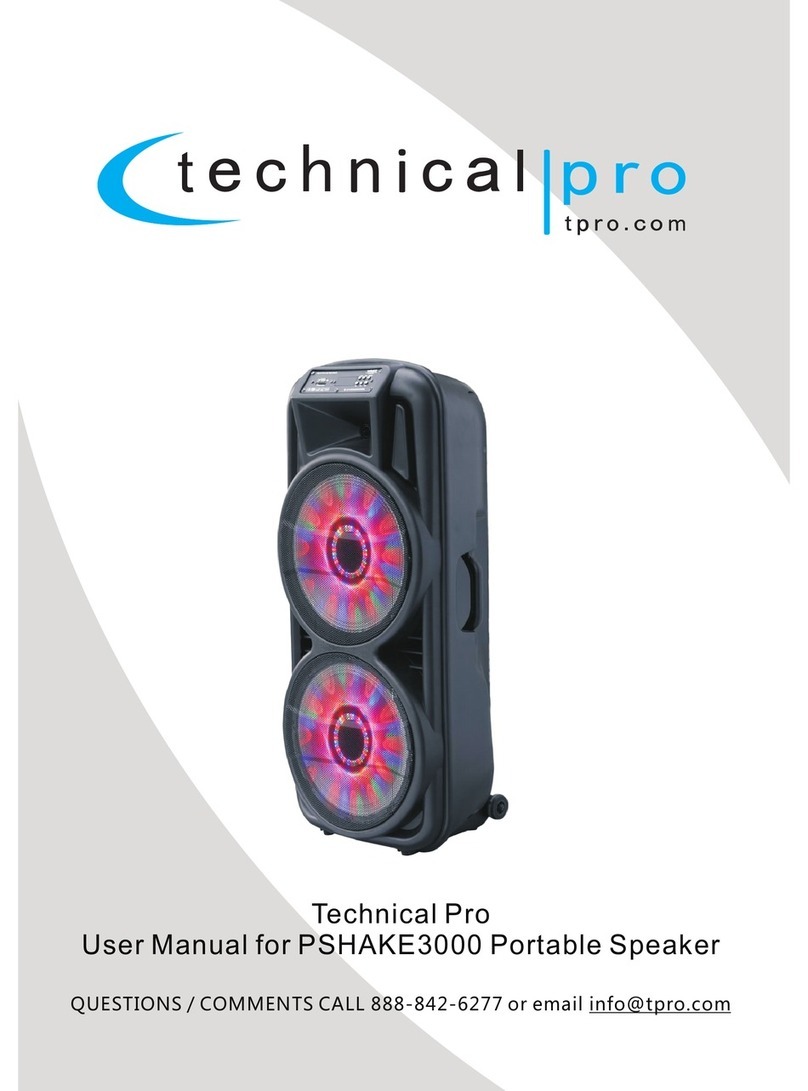 Technical Pro PSHAKE3000 user manual