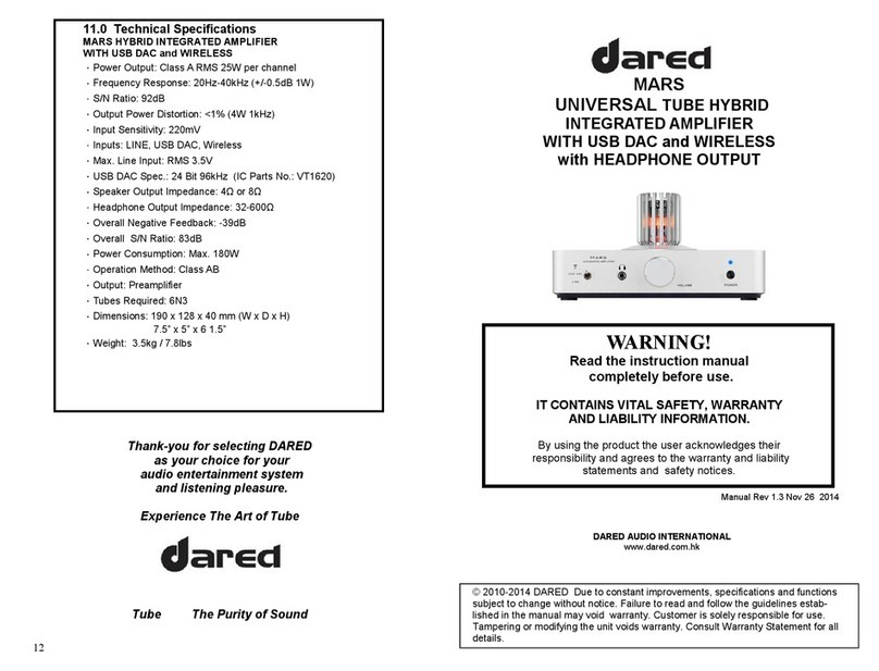 Dared Mars User manual