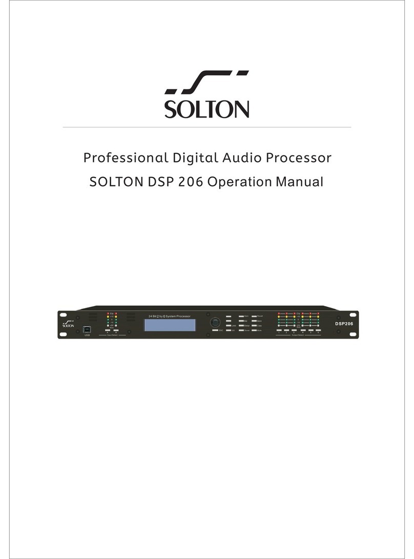 Solton DSP 206 Operation manual