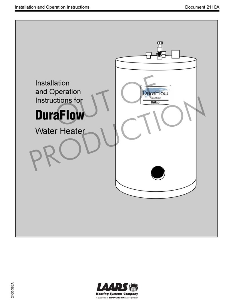 Laars duraflow Installation and operation instructions