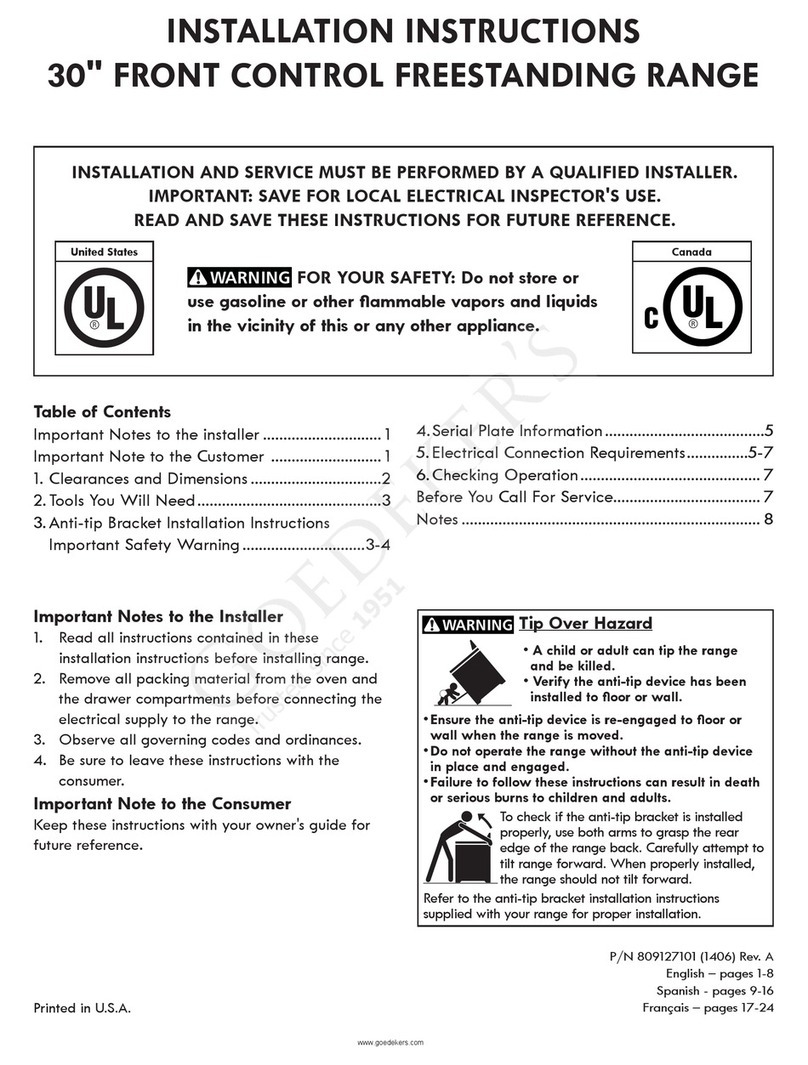 Electrolux EI30EF45QS User manual Electrolux EI30EF45QS User manual