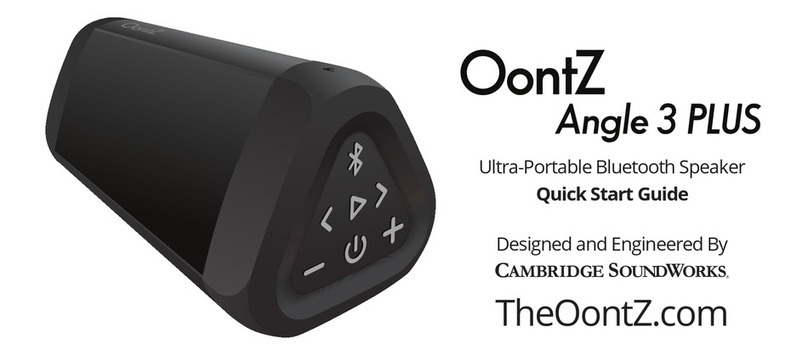 Oontz ANGLE 3 PLUS User manual Oontz ANGLE 3 PLUS User manual