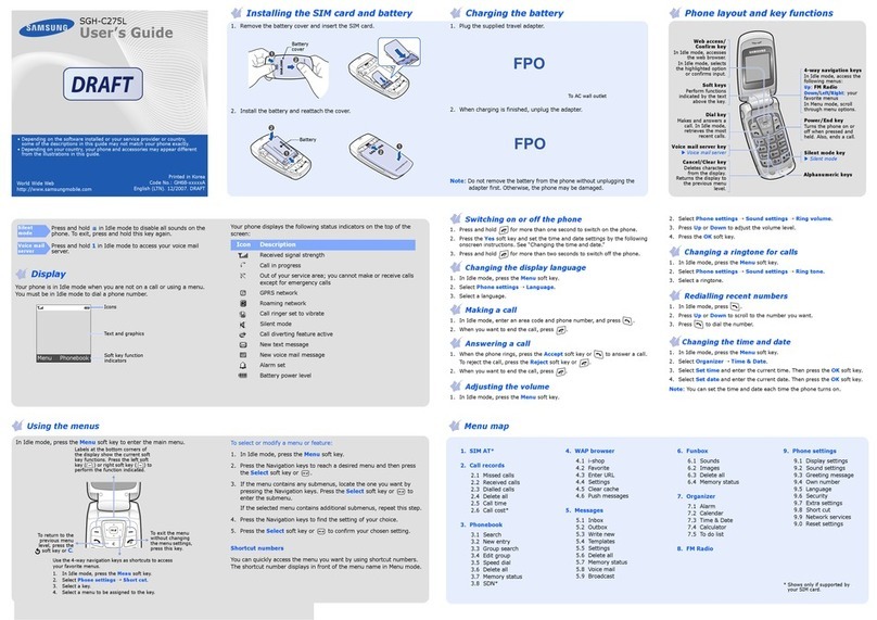 Samsung sgh-c275l User manual