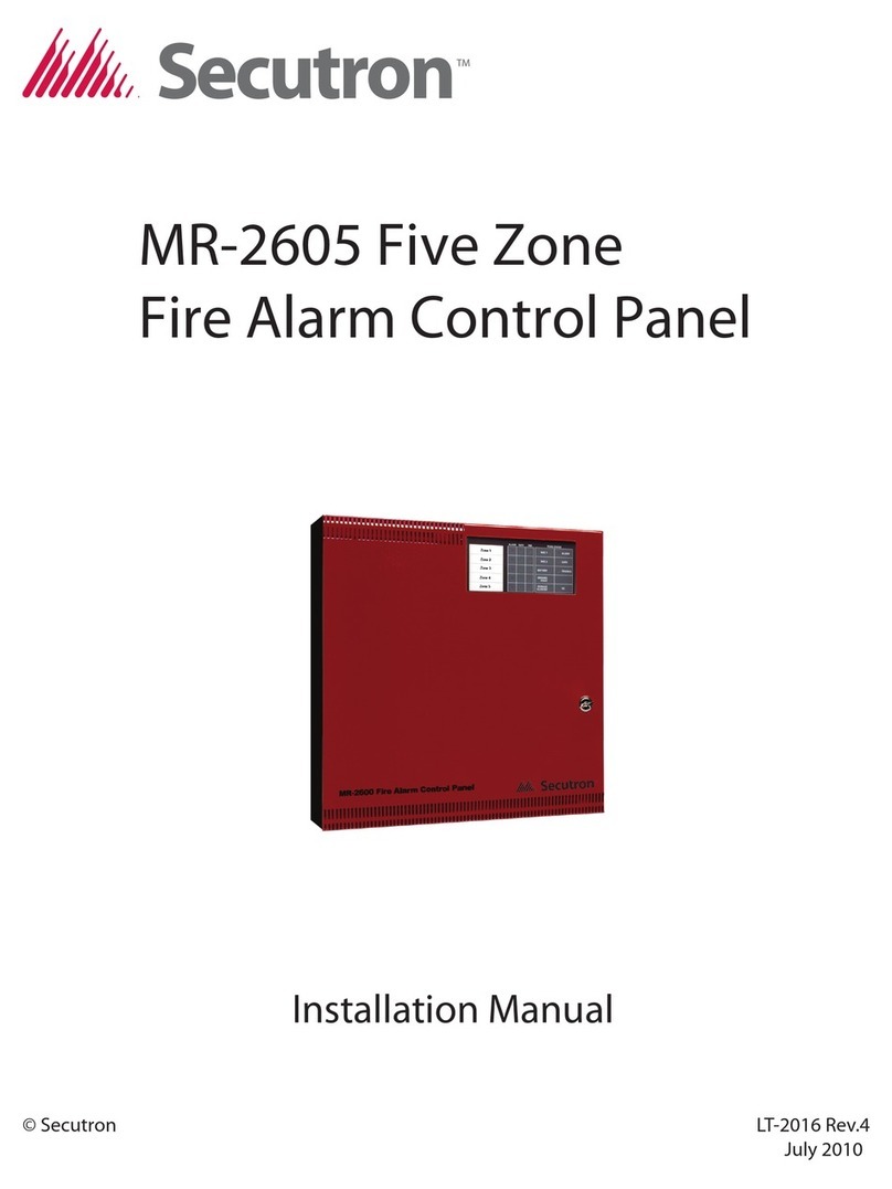 Secutron MR-2605 User manual