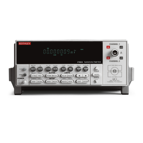 Keithley 2182 User manual