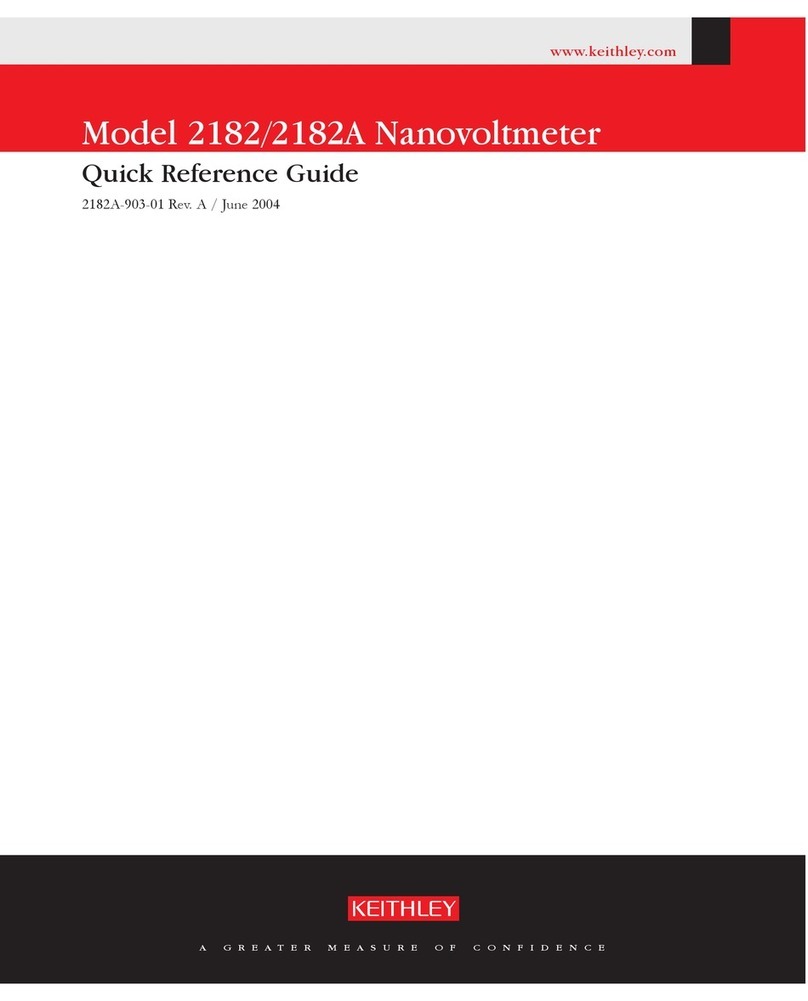 Keithley 2182 User manual