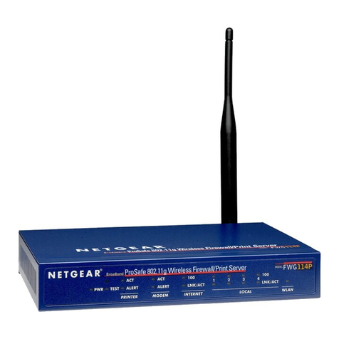 NETGEAR FWG114P - ProSafe 802.11g Wireless Firewall User manual