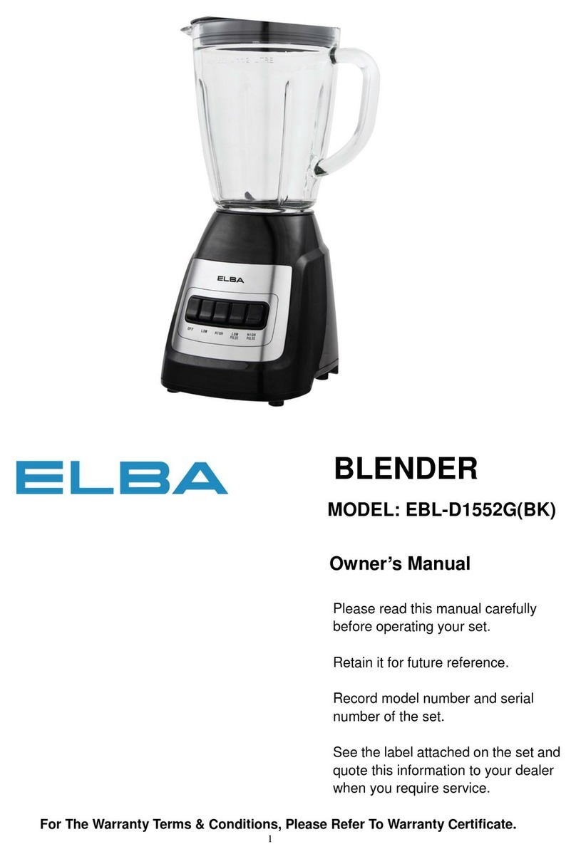 Elba EBL-D1552G owner's manual