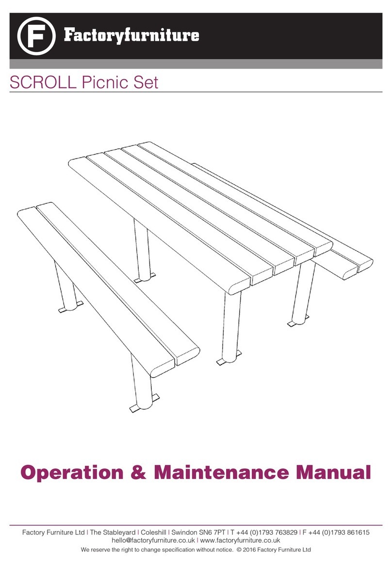 Factoryfurniture SCROLL Operation & maintenance manual