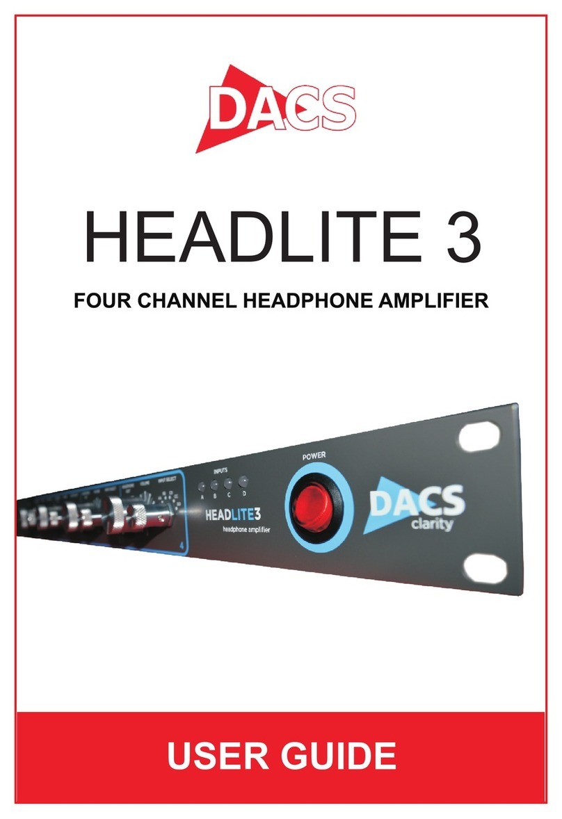 Dacs HEADLITE 3 user guide
