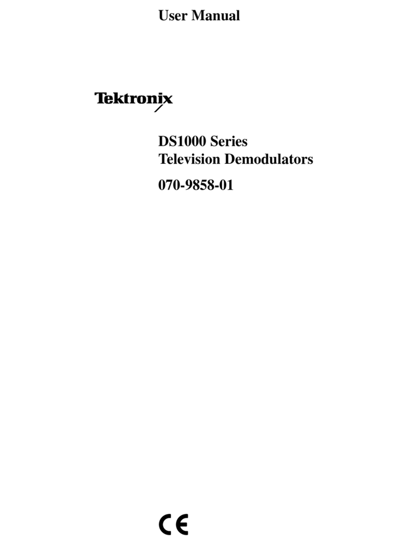 Tektronix DS1001 user manual