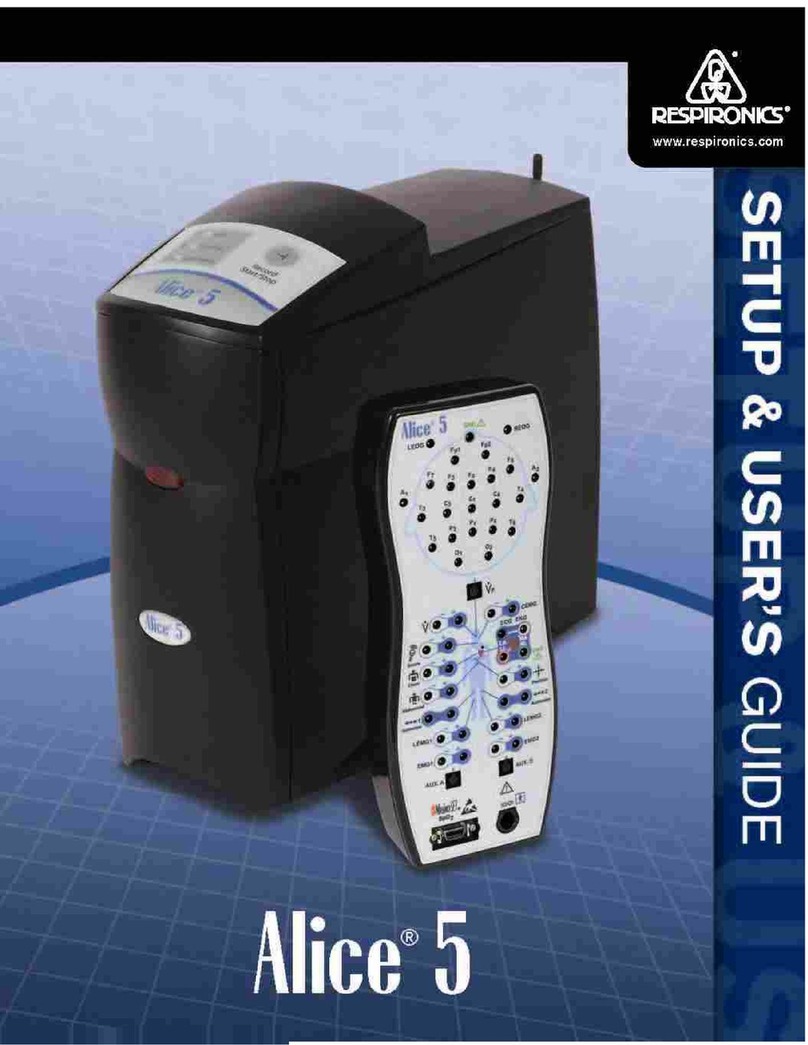 Respironics Alice 5 Setup & user guide