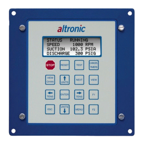 Altronic DE-3000 operating instructions