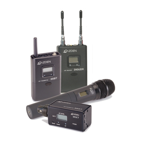 Azden 310UDR User manual Azden 310UDR User manual