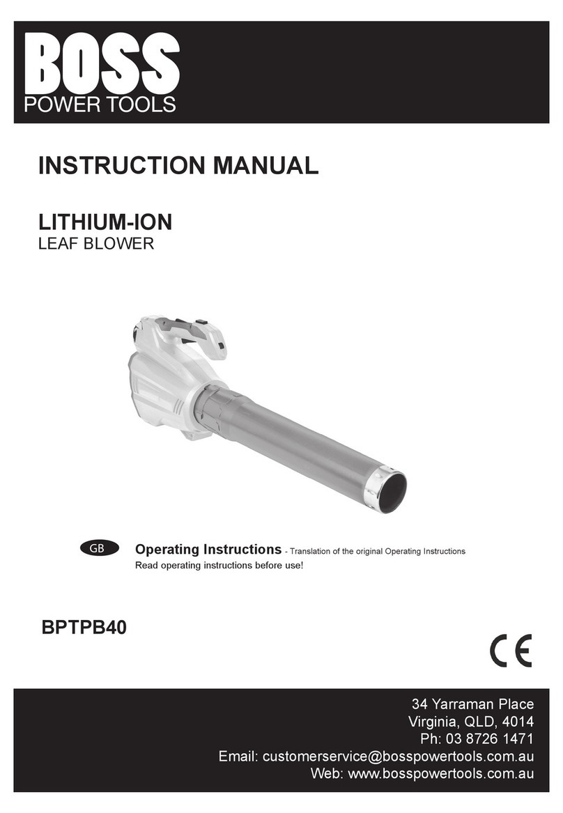 BOSSCO BPTPB40 operating instructions