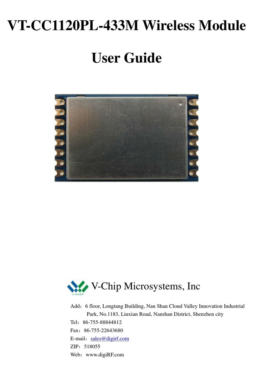V-Chip Microsystems VT-CC1120PL-433M user guide
