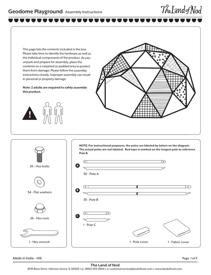 The Land of Nod Geodome Assembly instructions