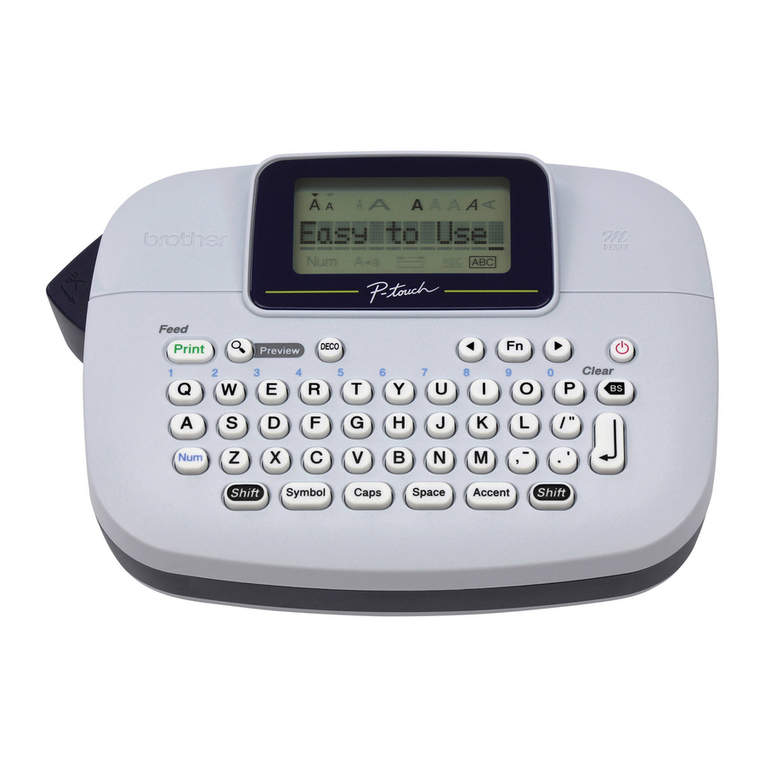Brother P-Touch M95 User manual