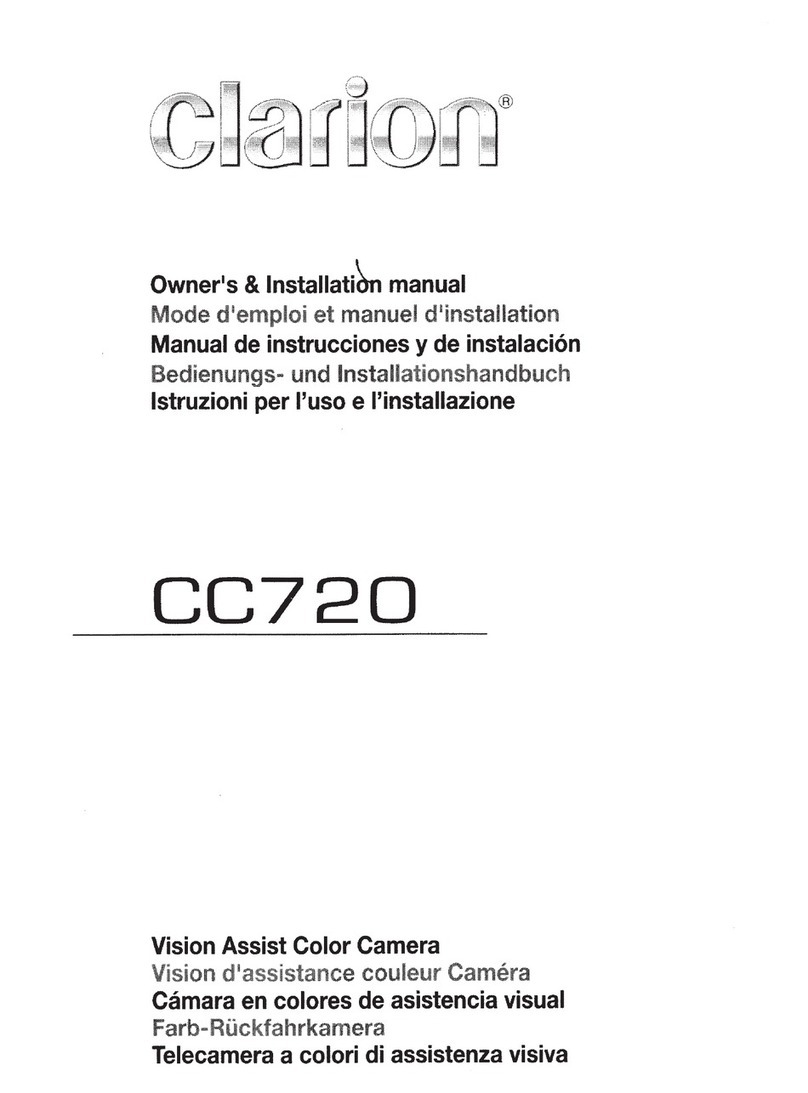Clarion CC720 Owners & installation manual