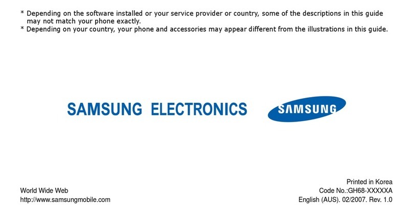 Samsung SGH-A711 User manual
