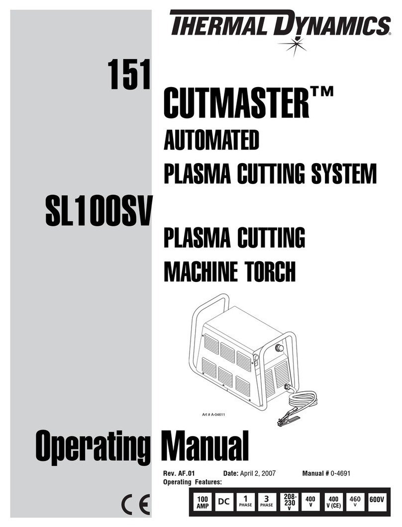 Thermal Dynamics CUTMASTER 151 User manual