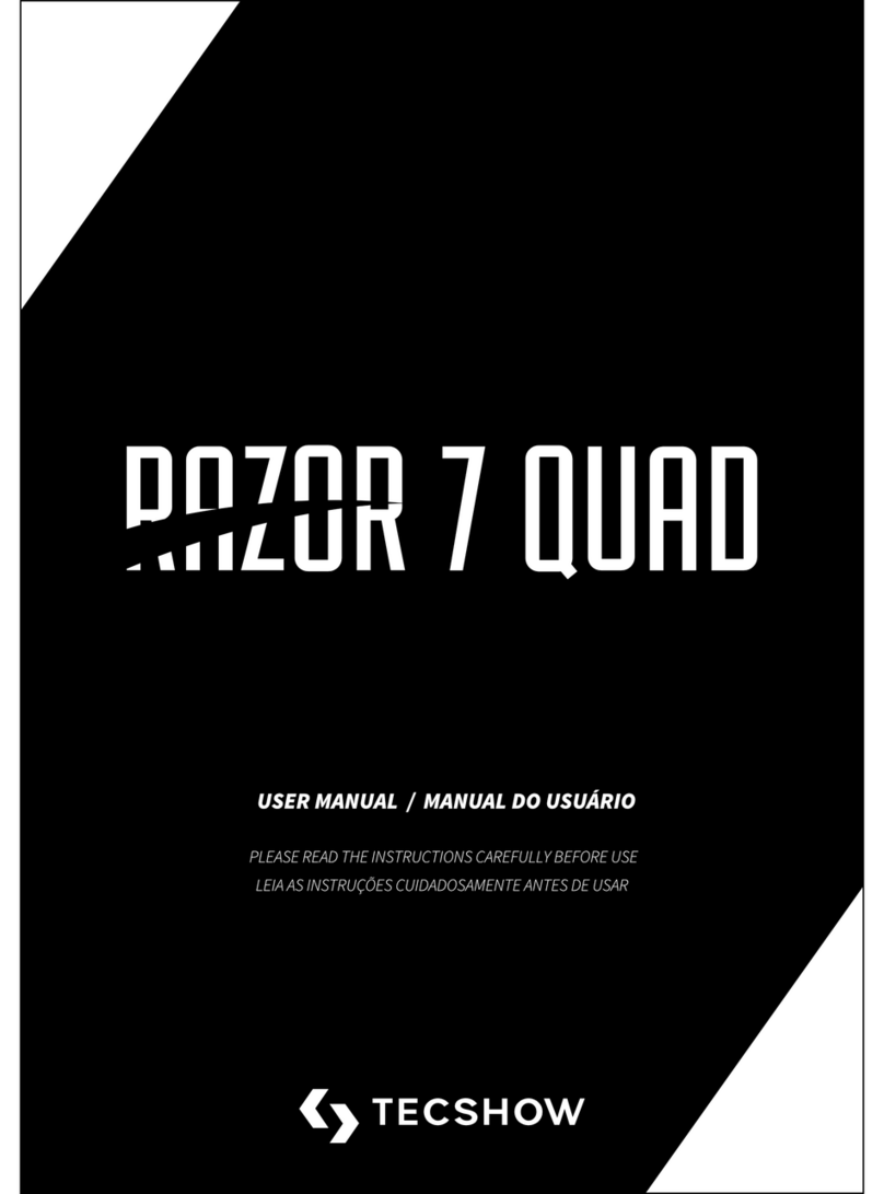 TECshow RAZOR 7 QUAD user manual