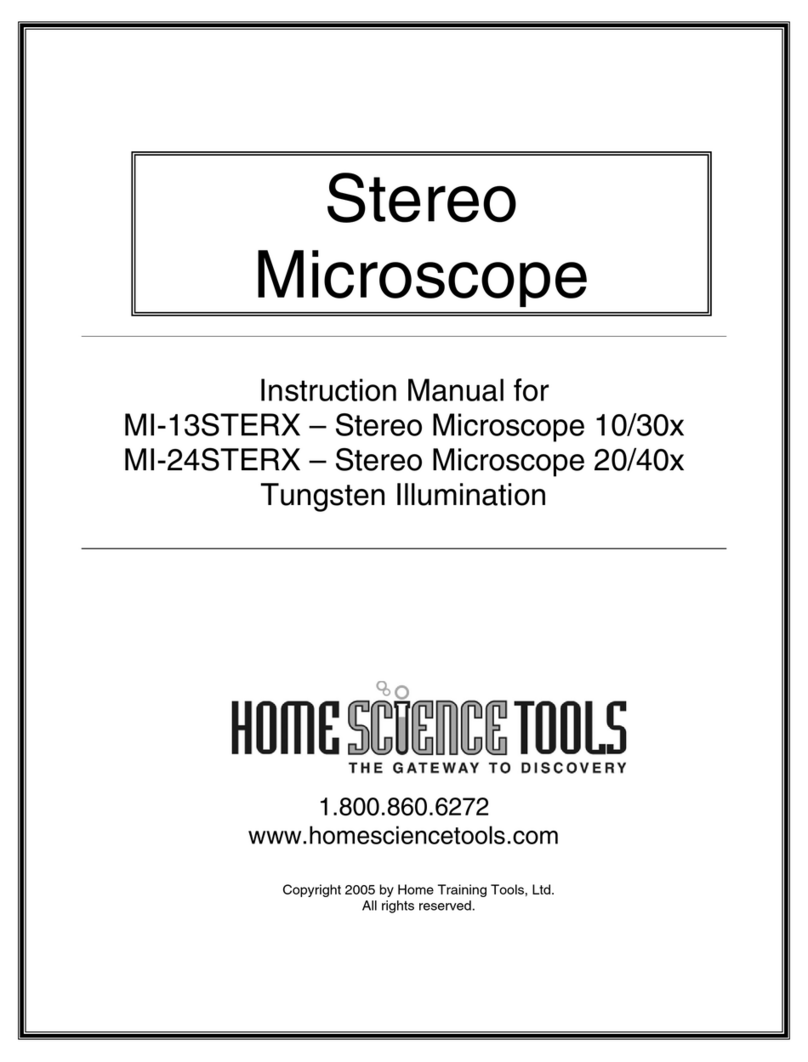 Home Science Tools MI-13STERX instruction manual