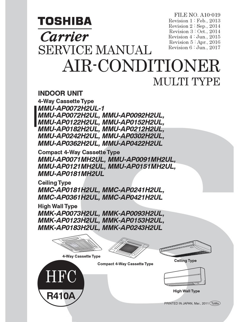 Toshiba MMU-AP0072H2UL-1 Service manual