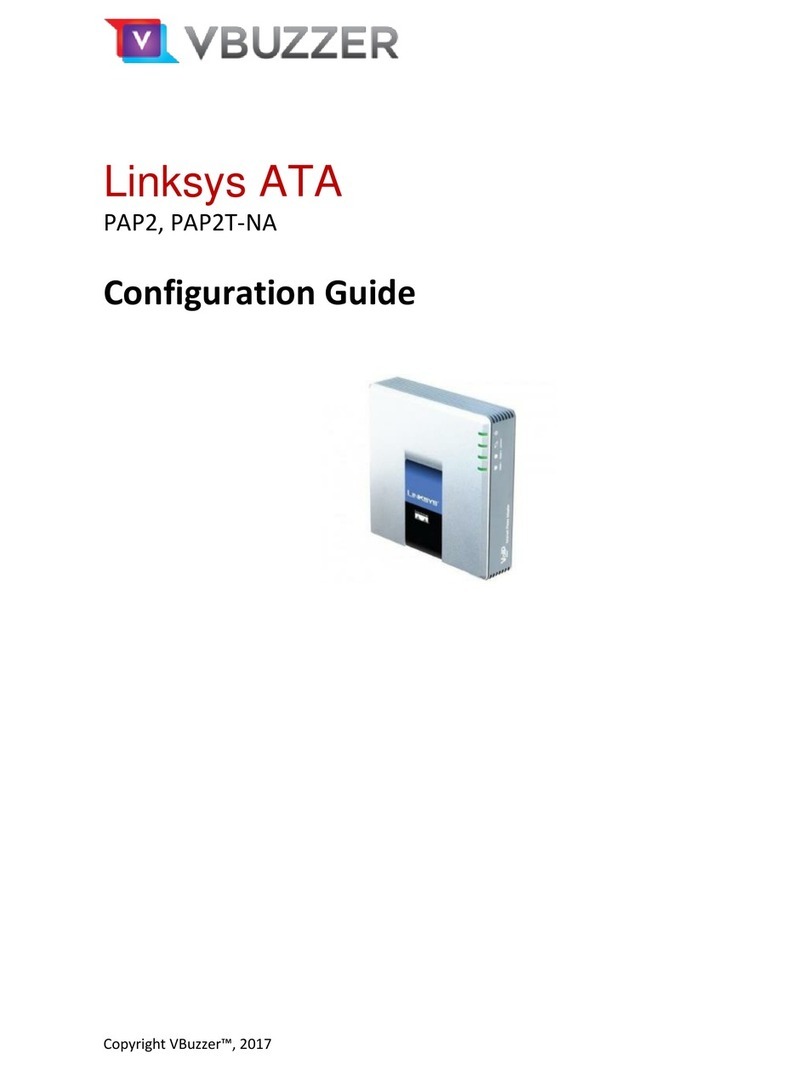 VBUZZER Linksys ATA PAP2T-NA Configuration guide