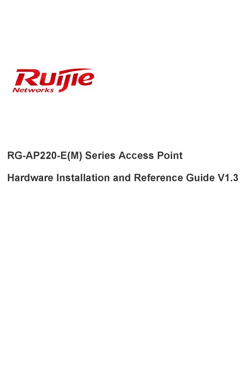 Ruijie Networks RG-AP220-E Installation and operating manual
