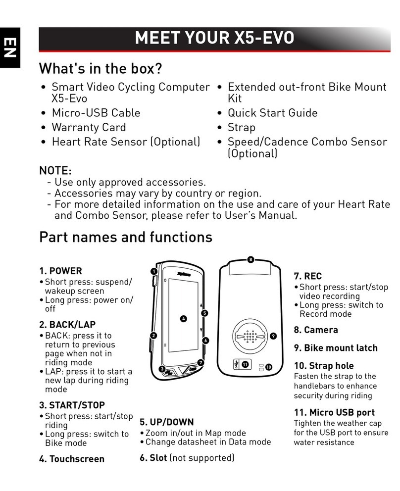 Xplova X5-Evo User manual