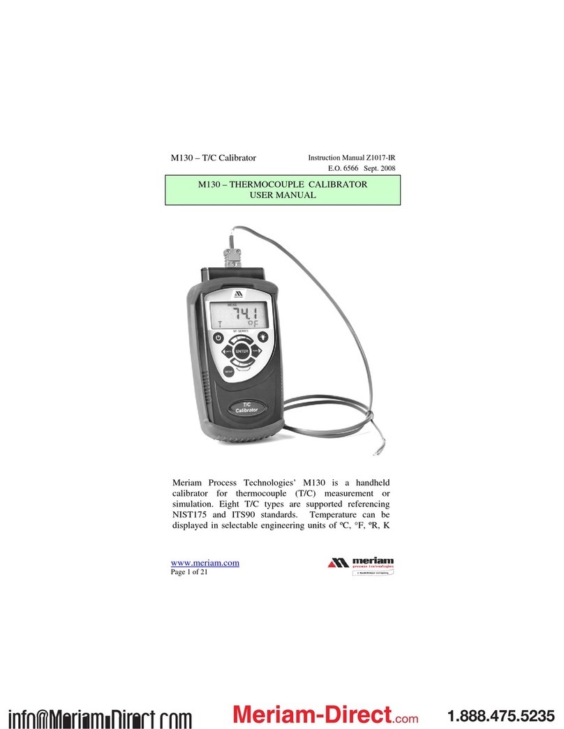 Meriam M130 User manual