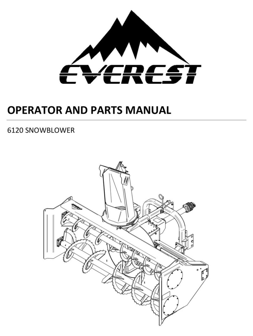 Everest 6120 Operator and parts manual