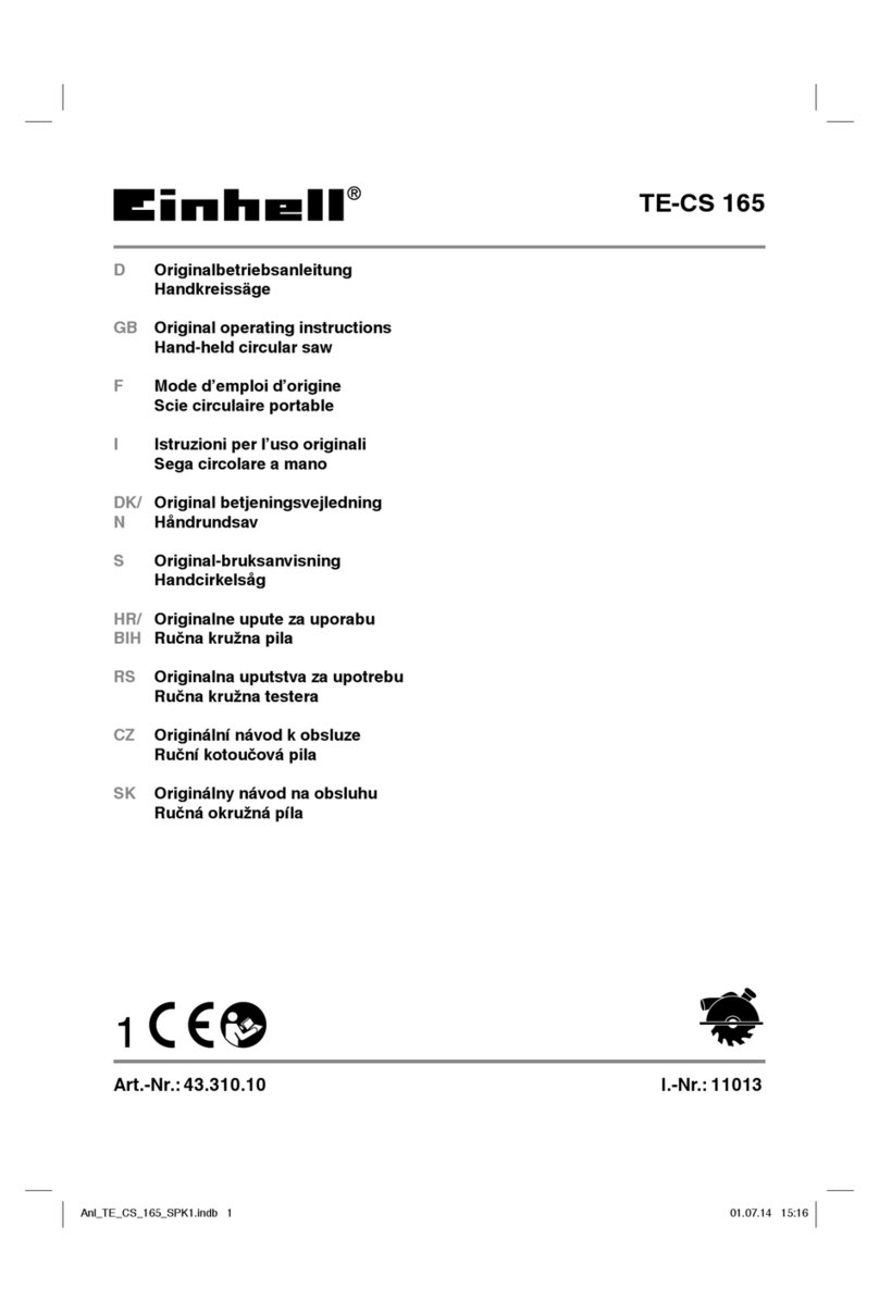 EINHELL TE-CS 165 Original operating instructions