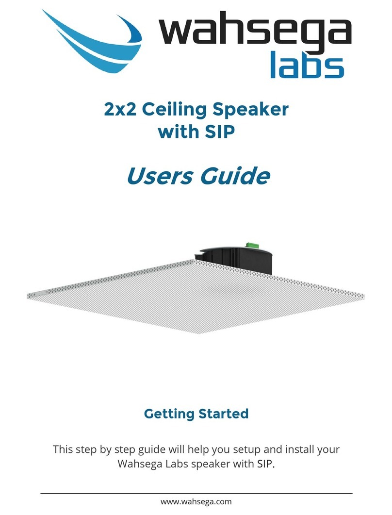 Wahsega Labs WL-SPKR-22-SIP-1 user guide