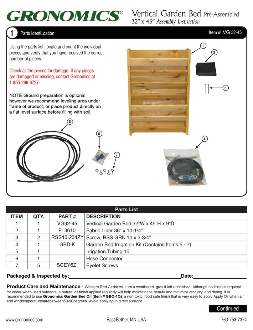 Gronomics VG 32-45 Assembly instruction Gronomics VG 32-45 Assembly instruction