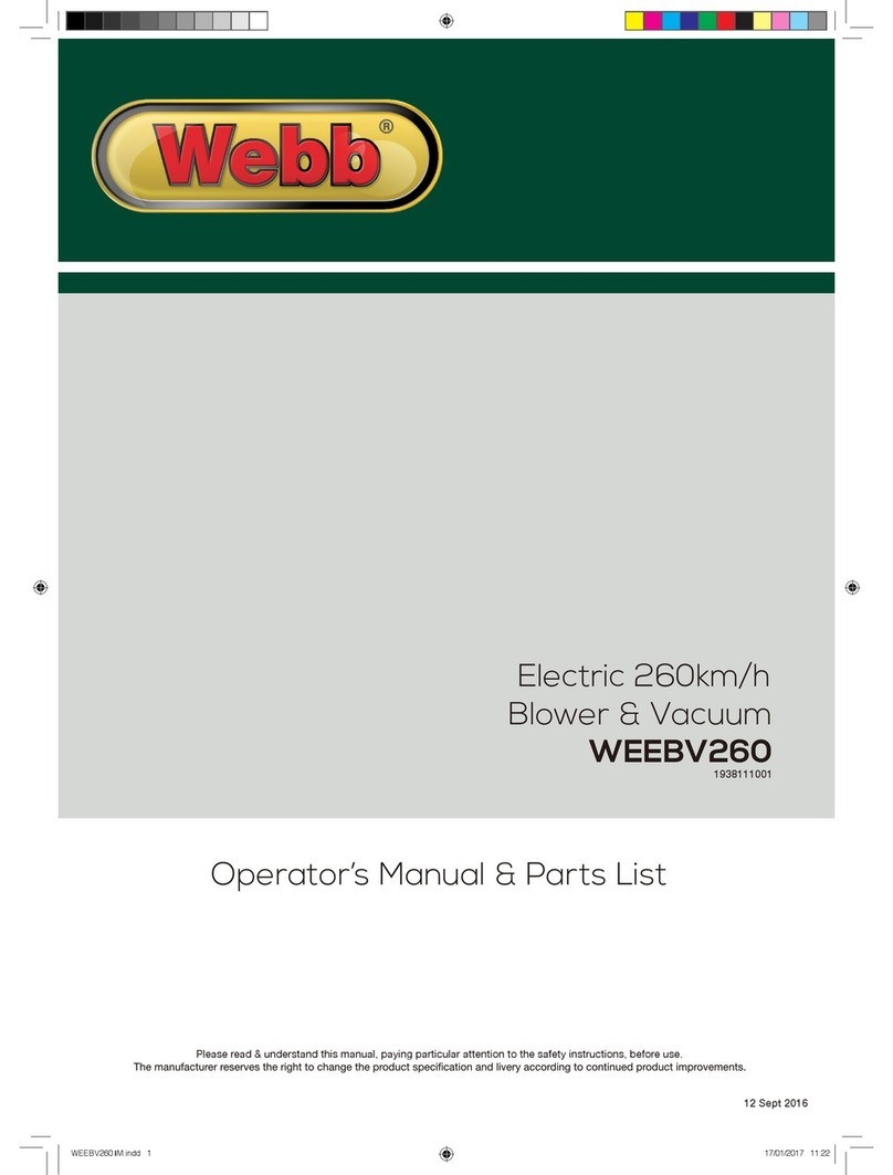 Webb WEEBV260 User manual