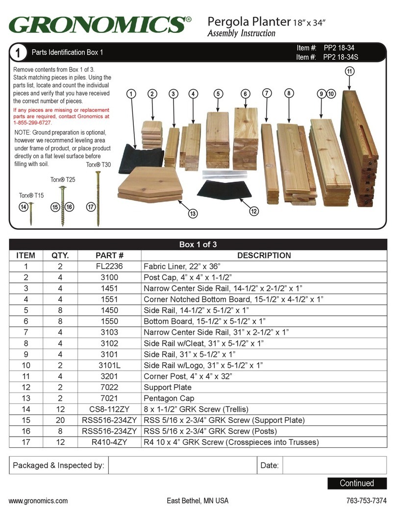 Gronomics PP2 18-34 Assembly instruction