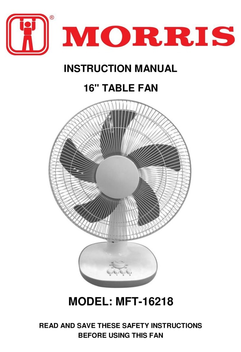 Morris MFT-16218 instruction manual
