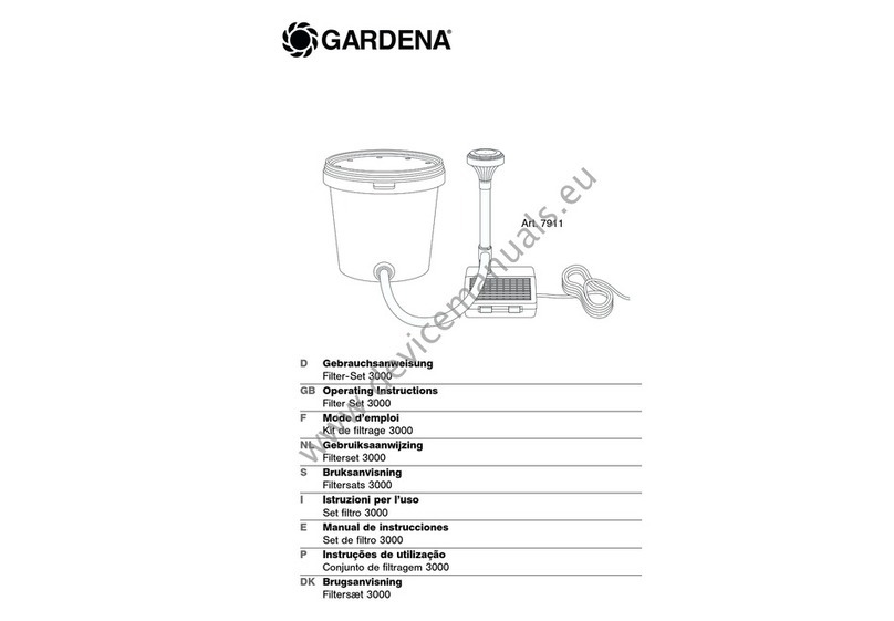 Gardena Filter Set 3000 User manual