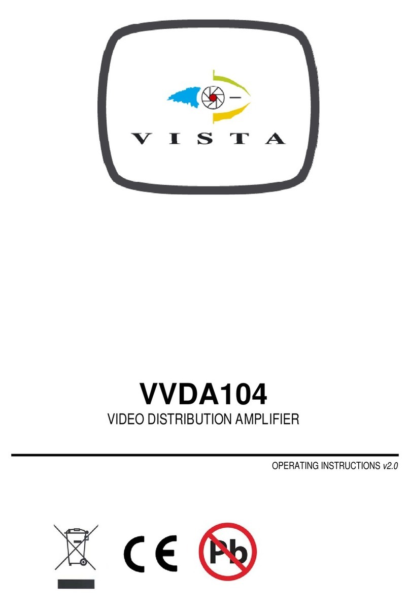 Vista VVDA104 operating instructions