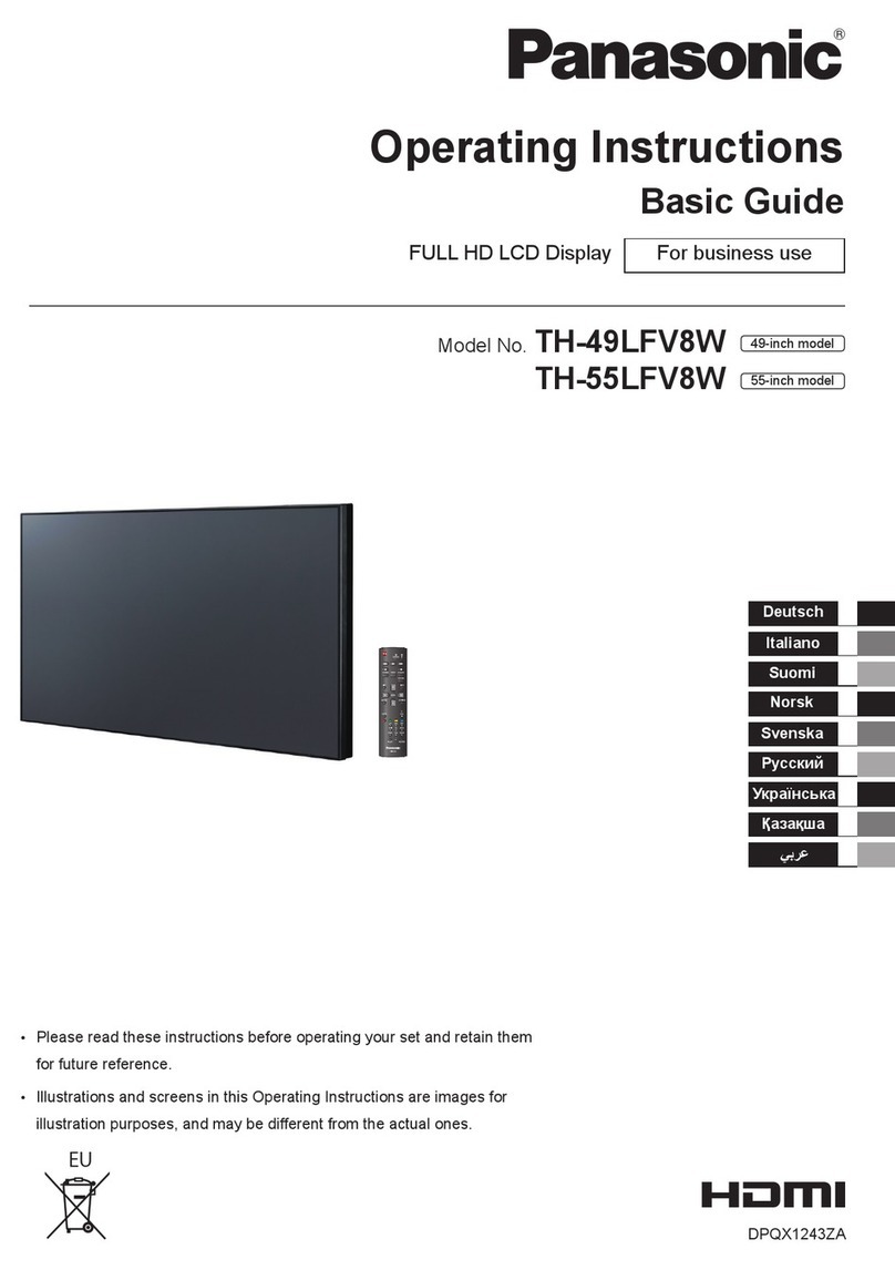 Panasonic TH-55LFV8W User manual