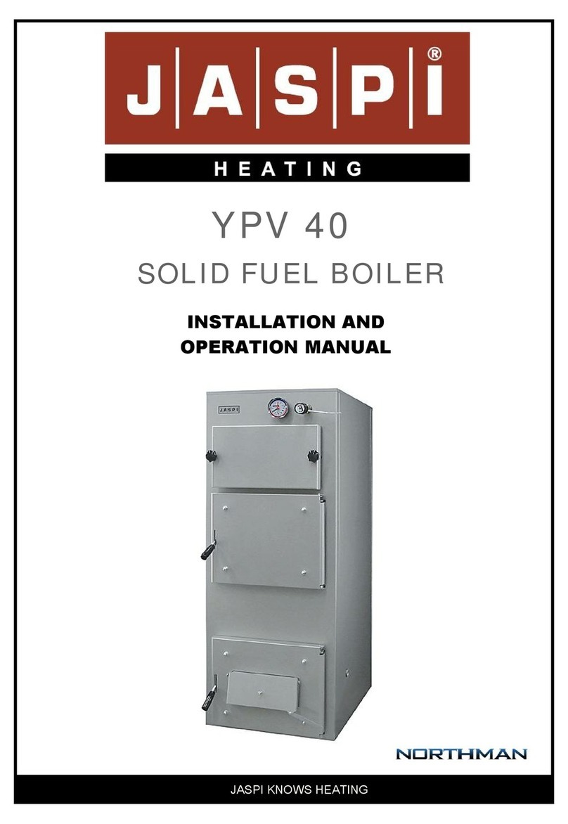 Jaspi YPV 40 Installation and operation manual