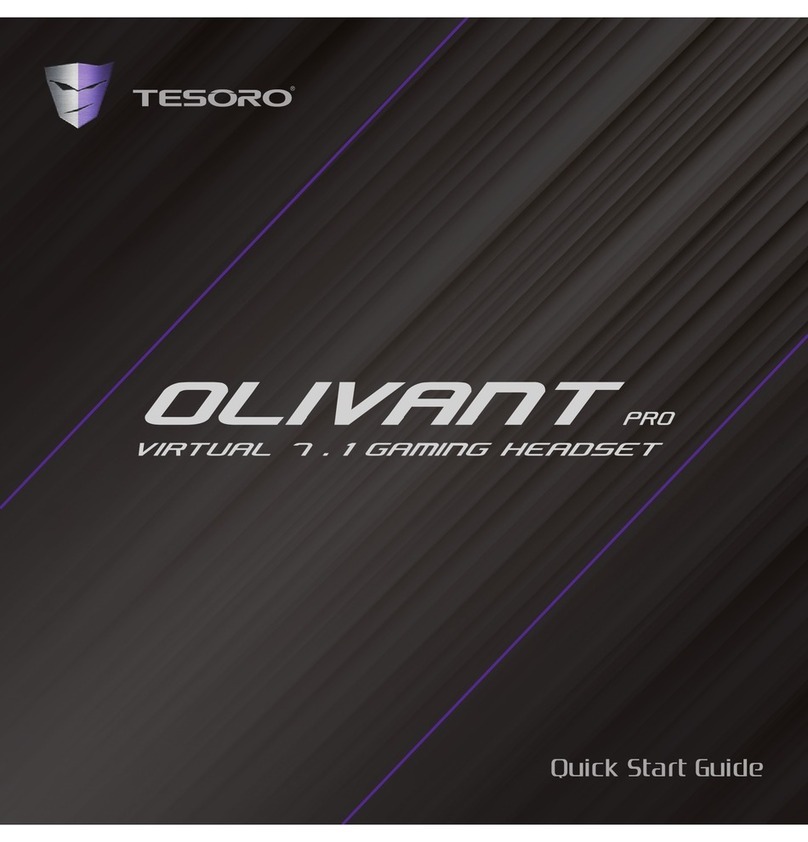 Tesoro Olivant Pro quick start guide