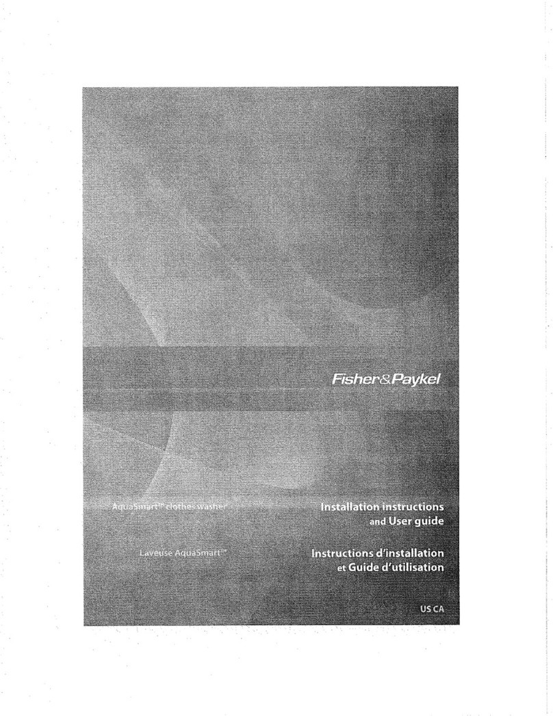 Fisher & Paykel AquaSmart Mounting instructions Fisher & Paykel AquaSmart Mounting instructions