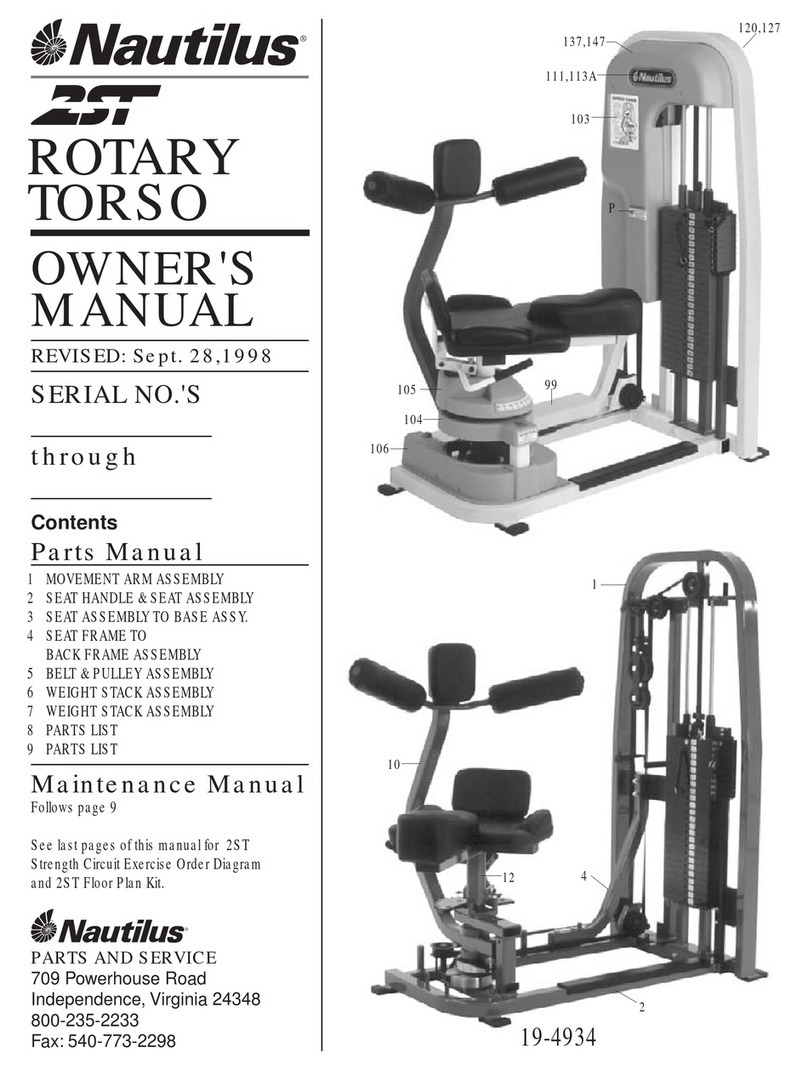 Nautilus 2ST ROTARY TORSO User manual