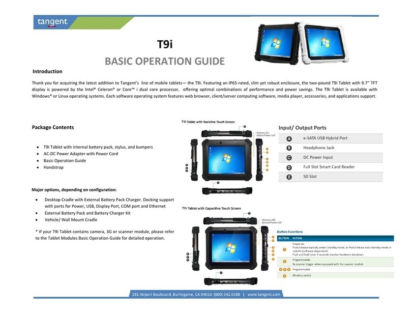 Tangent T9i User manual